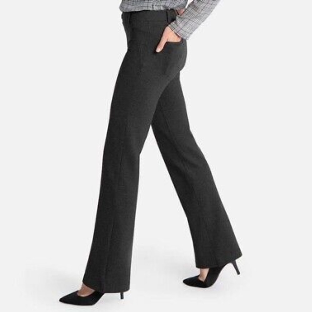 Betabrand Size XS Petite Dress Pant Yoga Pants Boot-Cut Classic Black